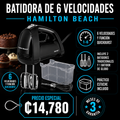 Batidora de mano 6 velocidades Hamilton Beach