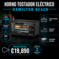 Horno Tostador eléctrico 1100W Hamilton Beach