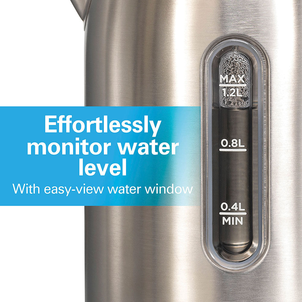 Hervidor de agua de acero Inoxidable 1.2L Hamilton Beach