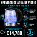Hervidor de agua de vidrio 1.2L Hamilton Beach