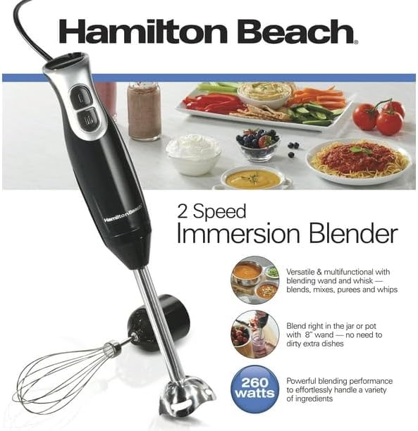 Batidora de inmersión 2 velocidades Hamilton Beach
