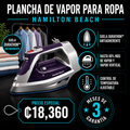 Plancha de vapor para ropa Hamilton Beach