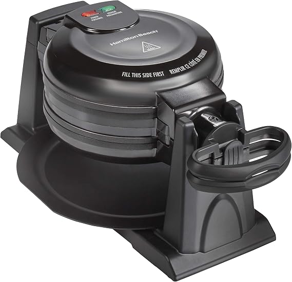 Máquina para waffles doble giratorio 1300W Hamilton Beach