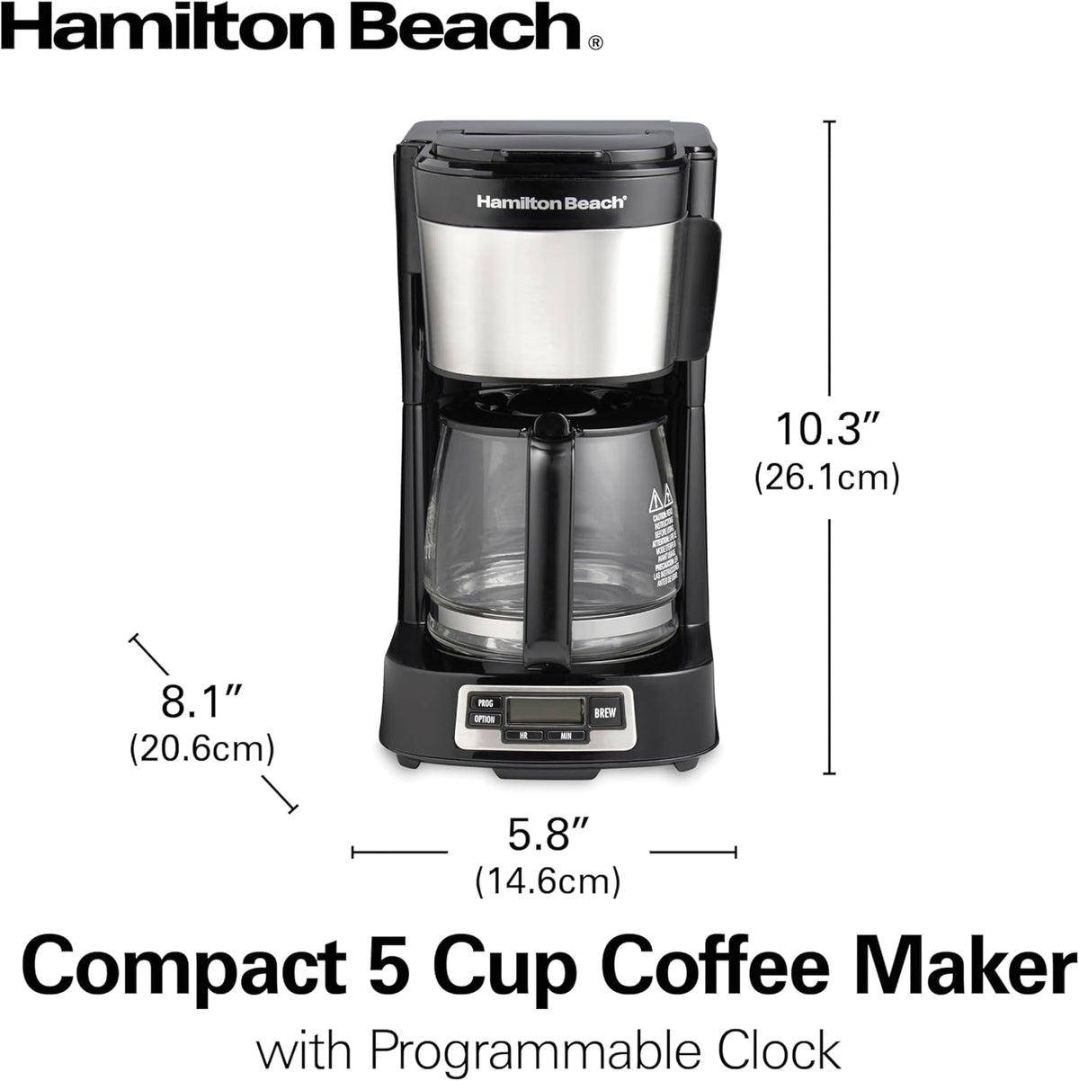 Coffee Maker Digital 5 tazas Hamilton Beach