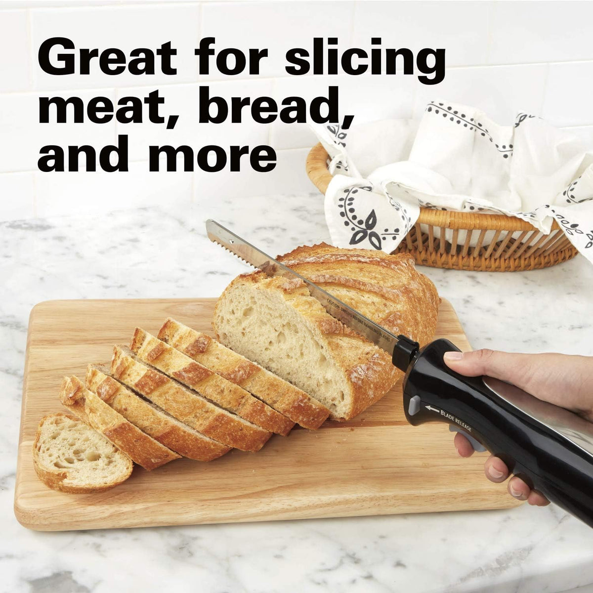 Cuchillo eléctrico para carnes o pan 120W Hamilton Beach