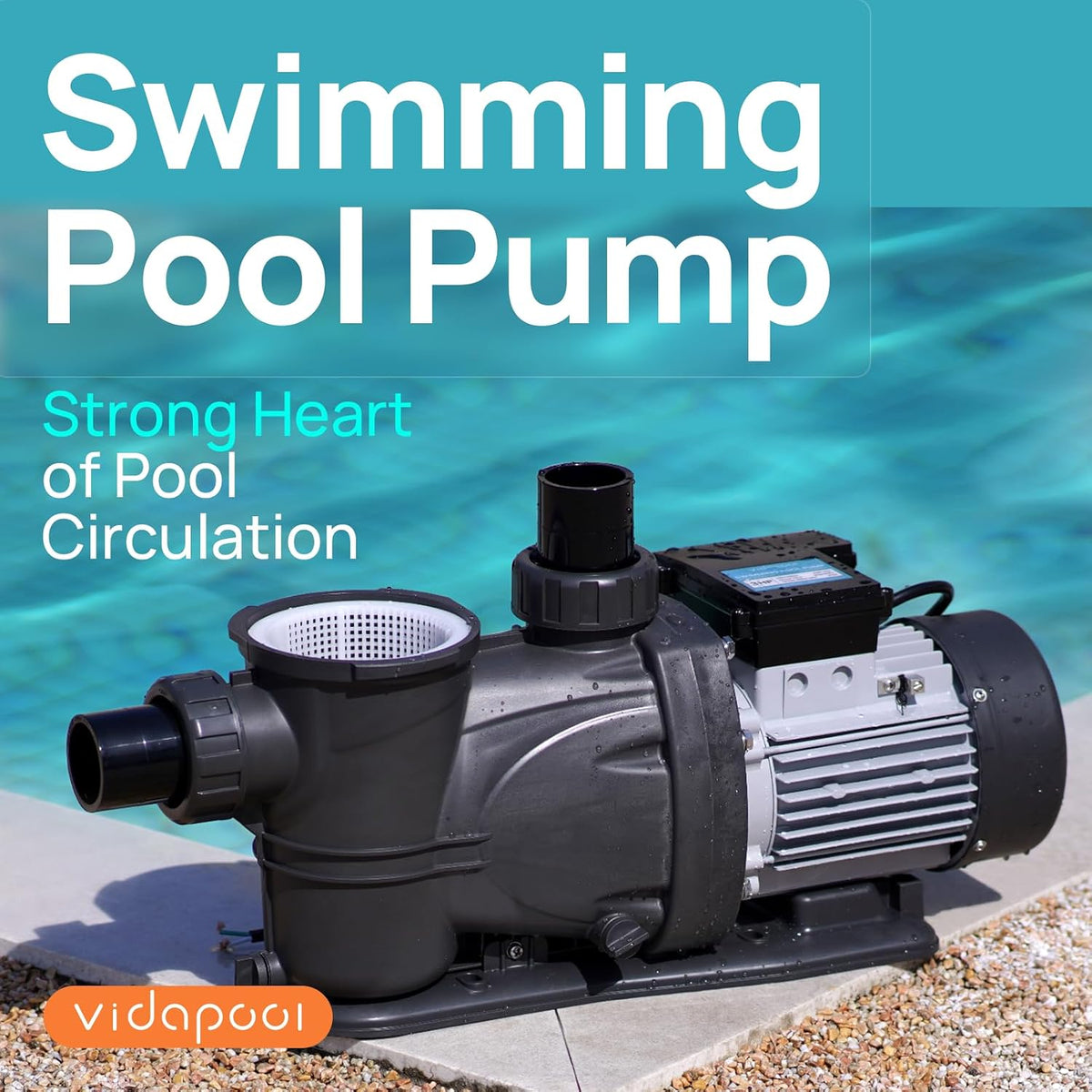 Bomba Inteligente para Piscina 3.0HP de Velocidad Variable con Ahorro Energético VIDAPOOL
