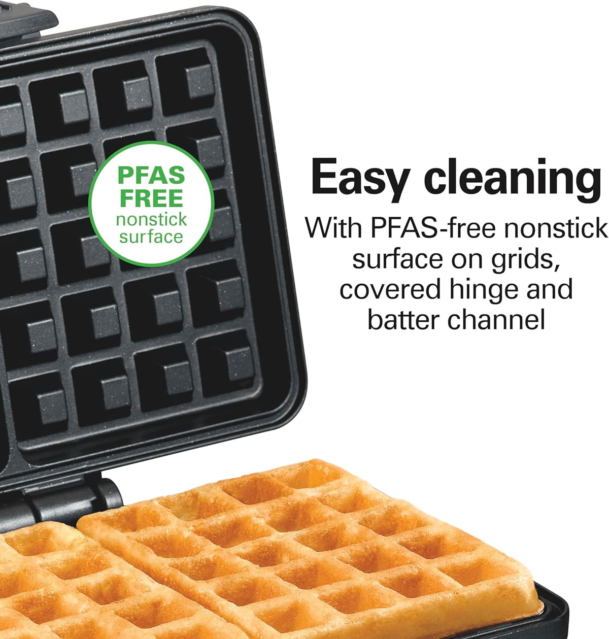 Máquina para hacer waffles doble 700W Hamilton Beach