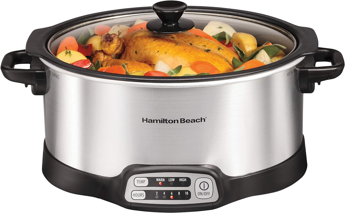 Olla de cocción lenta Digital Programable 5.7L Hamilton Beach