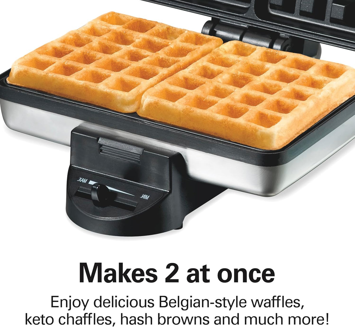 Máquina para hacer waffles doble 700W Hamilton Beach