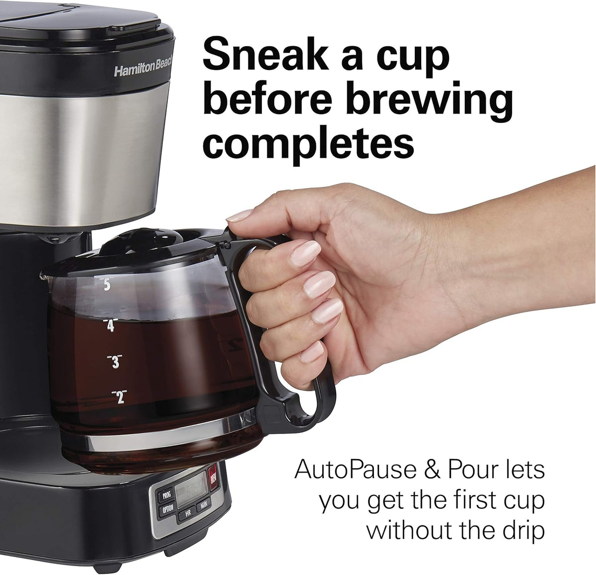 Coffee Maker Digital 5 tazas Hamilton Beach