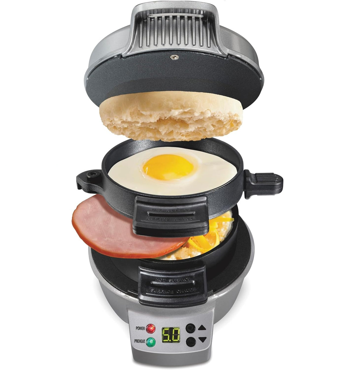 Máquina de sándwiches 700W Hamilton Beach