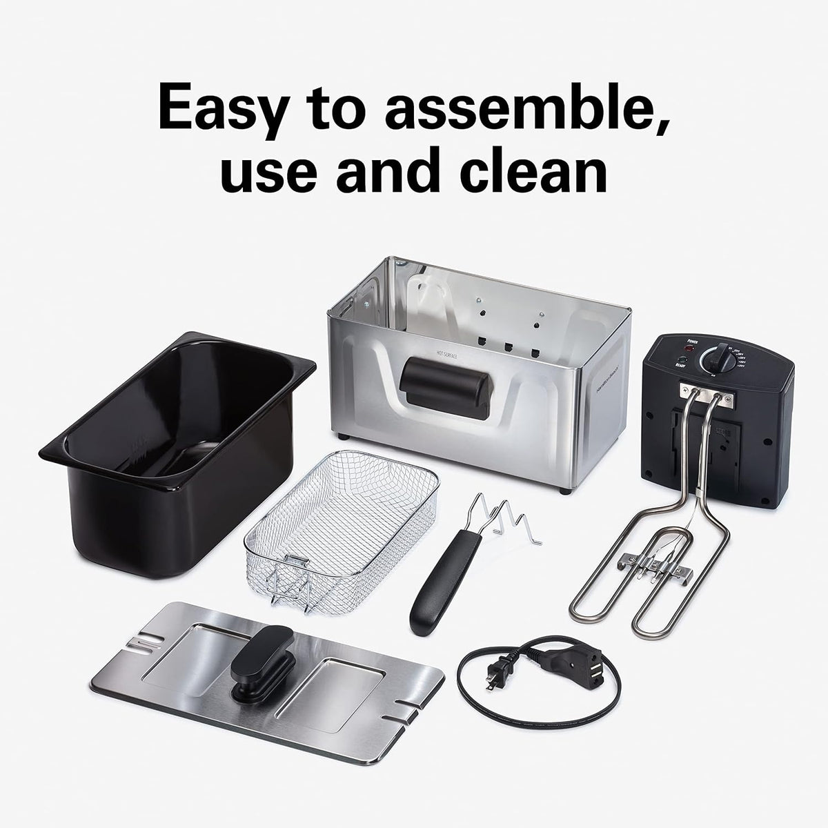Freidora de aceite 8 tazas 1500W Hamilton Beach