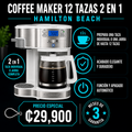 Coffee Maker 12 tazas 2 en 1 Hamilton Beach