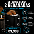 Tostadora de pan 2 rebanadas Hamilton Beach