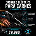 Cuchillo eléctrico para carnes o pan 120W Hamilton Beach