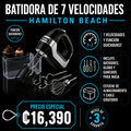 Batidora de mano 7 velocidades Hamilton Beach